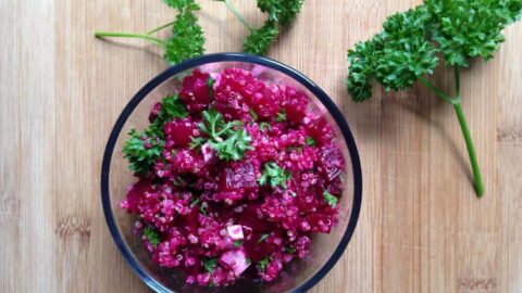 Salade de betteraves et quinoa