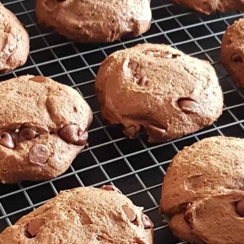 Biscuits moelleux double chocolat