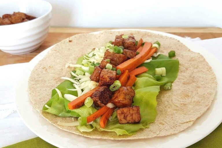 Wrap au tempeh grillé