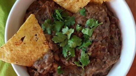 Trempette aux haricots noirs