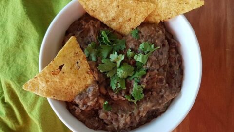 Trempette aux haricots noirs