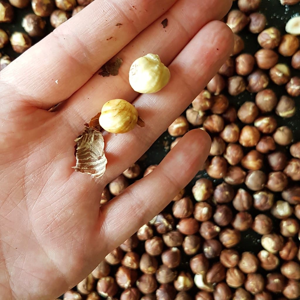 noisettes grillées maison écalées à la main