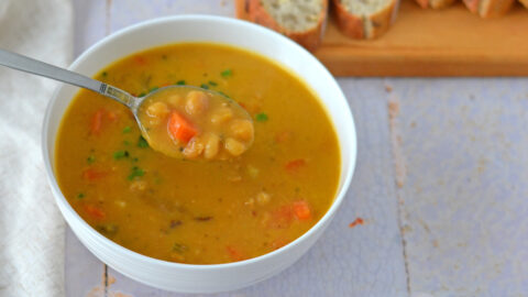 Soupe aux pois à la mijoteuse