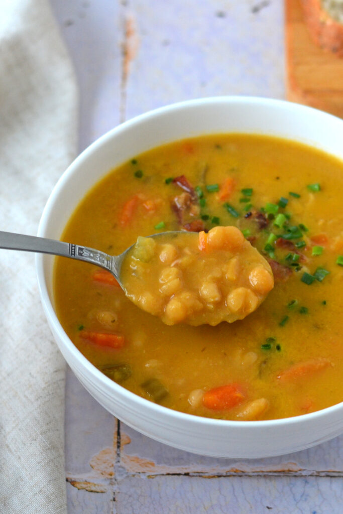 Soupe aux pois à la mijoteuse