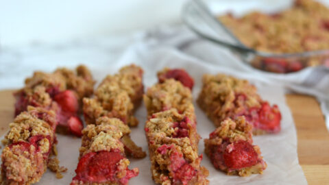 Barres déjeuner aux fraises