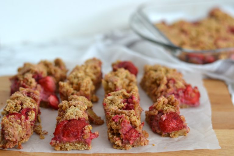 Barres déjeuner aux fraises