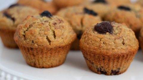 Muffins aux fruits plan rapproché