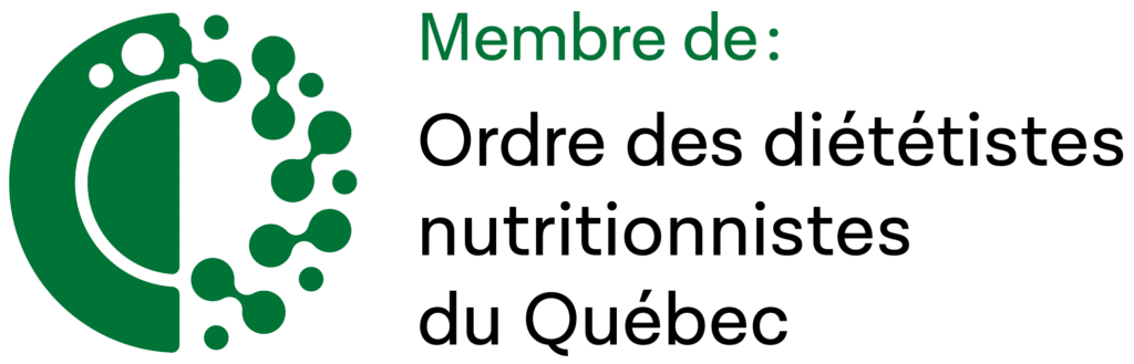 Logo Membre de l'Ordre des diététistes nutritionniste Québec