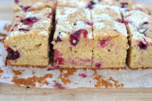 Gâteau déjeuner aux canneberges (style coffee cake)