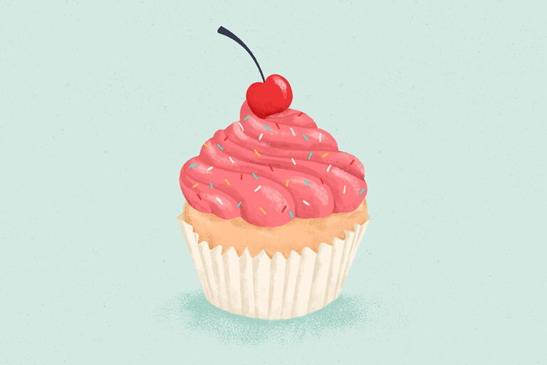 Illustration d'un cupcake pour aborder le sujet des rages de sucre