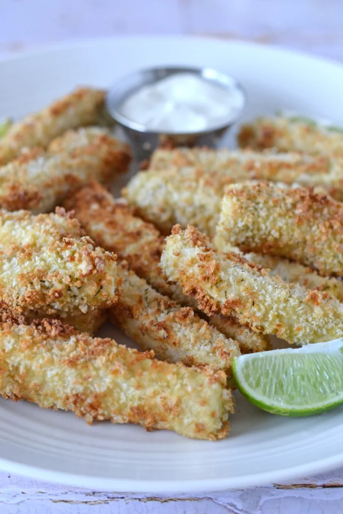 Tofu pané aux cornichons à l'aneth