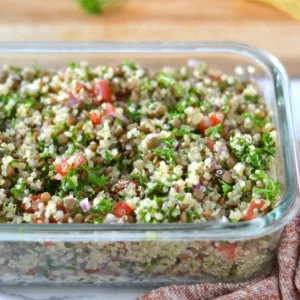 Salade de quinoa aux lentilles